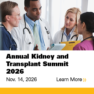 Annual Kidney and Transplant Summit 2026 Banner